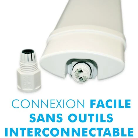 ECLAIRAGE DESIGN Lot De 10 Reglettes Interconnectables LED Etanche 120cm 36W IP65 4000k 2 ECLAIRAGE DESIGN Lot De 10 Reglettes Interconnectables LED Etanche 120cm 36W IP65 4000k – Image 2