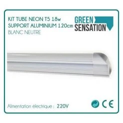 GREENSENSATION Kit Tube 120cm Néon T5 Sur Support Aluminium éclairage économique 7 GREENSENSATION Kit Tube 120cm Néon T5 Sur Support Aluminium éclairage économique -Promos Réglette & réglette LED Boutique 1127294 3