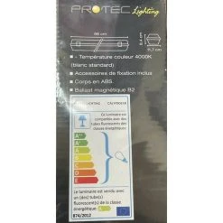 Réglette étanche Fluo 2x18W Avec Tubes T8 4000K 1350lm 660x118x88mm Ballast B2 230V IK06 IP65 CALYPSO PROTEC 9 Réglette étanche Fluo 2x18W Avec Tubes T8 4000K 1350lm 660x118x88mm Ballast B2 230V IK06 IP65 CALYPSO PROTEC -Promos Réglette & réglette LED Boutique 11657468 5