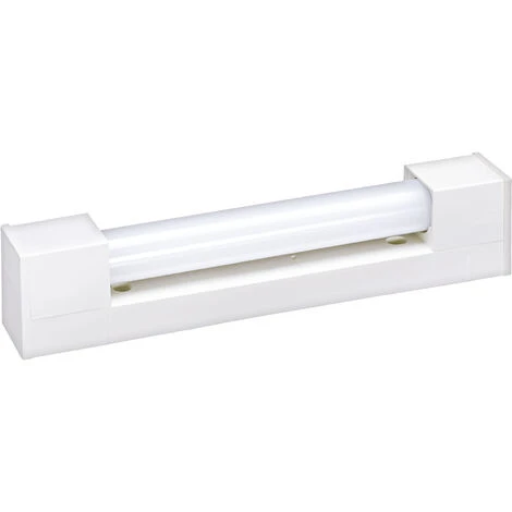 ARIC Reglette Salle De Bain B.52 01 Avec Inter, Avec Tube S19 LED 4W 2700K - Blanc 1 ARIC Reglette Salle De Bain B.52 01 Avec Inter, Avec Tube S19 LED 4W 2700K - Blanc