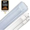 EUROPALAMP Kit 2 Tubes LED T8 24W Blanc Froid + Boitier Etanche 150cm - Blanc Froid 6000K