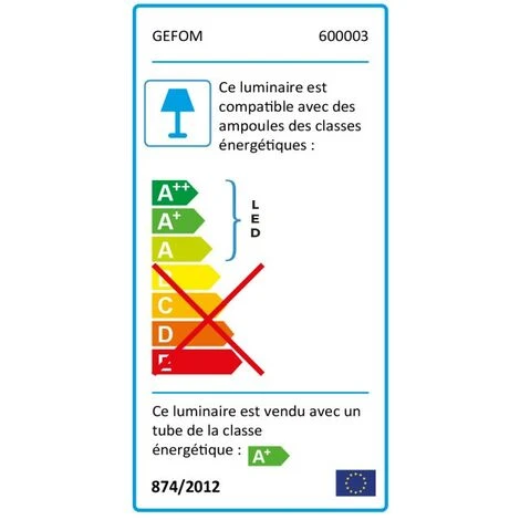 GEFOM Réglette étanche Pc+Abs Ip65 18W 120 Cm Avec Tube Led Plastique Pf 0,9 2 GEFOM Réglette étanche Pc+Abs Ip65 18W 120 Cm Avec Tube Led Plastique Pf 0,9 – Image 2
