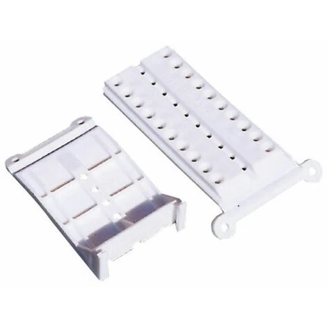 Fixation Sous Pente Pour Placard Inclinofix - Décor : Blanc - Matériau : Plastique - ITAR 2 Fixation Sous Pente Pour Placard Inclinofix - Décor : Blanc - Matériau : Plastique - ITAR – Image 2