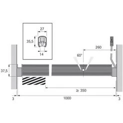 Réglette Penderie Led Litepipe - Fixation : Sous Tablette - Longueur : 1000 Mm - Puissance : 5 W - Rendement Lumineux : 45 Lm/W - HALEMEIER - Indice De Rendu Des Couleurs (IRC) : > 85 -Promos Réglette & réglette LED Boutique 13486579 3