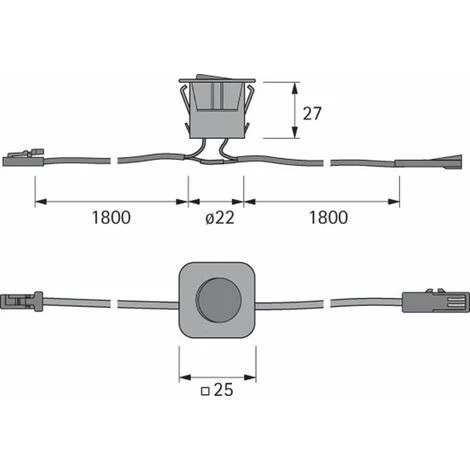 HALEMEIER Mini Interrupteur 12v - Puissance Maxi : 36W - : - Décor : Aluminium - Type D'éclairage : - - Longueur : 25 Mm - Câble De Liaison : 2 X 1800 Mm - Largeur : 25 Mm - Alimentation : 12 V DC - Liaison - Câble De Liaison : 2 X 1800 Mm 2 HALEMEIER Mini Interrupteur 12v - Puissance Maxi : 36W - : - Décor : Aluminium - Type D'éclairage : - - Longueur : 25 Mm - Câble De Liaison : 2 X 1800 Mm - Largeur : 25 Mm - Alimentation : 12 V DC - Liaison - Câble De Liaison : 2 X 1800 Mm – Image 2
