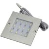 Spot Led Carré Extra-plat - 12 Led - 12 V - 5 W - Couleur De La Lumière : Blanc Chaud - Température De Couleur : 3000 K - ITAR - Nombre De LED : 12