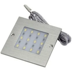 Spot Led Carré Extra-plat - 12 Led - 12 V - 5 W - Couleur De La Lumière : Blanc Chaud - Température De Couleur : 3000 K - ITAR - Nombre De LED : 12