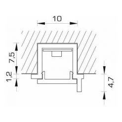 Réglette Led 24v Micro Géo - Puissance : 9,5 W - Longueur : 535 Mm - Interrupteur : Sans - VOKIL - Décor : Argent 5 Réglette Led 24v Micro Géo - Puissance : 9,5 W - Longueur : 535 Mm - Interrupteur : Sans - VOKIL - Décor : Argent -Promos Réglette & réglette LED Boutique 13487060 3