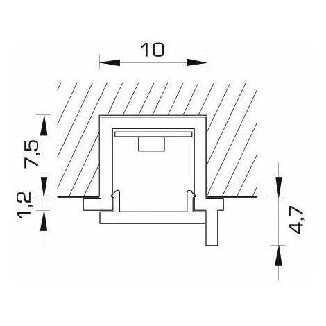 Réglette Led 24v Micro Géo - Puissance : 9,5 W - Longueur : 535 Mm - Interrupteur : Sans - VOKIL - Décor : Argent 3 Réglette Led 24v Micro Géo - Puissance : 9,5 W - Longueur : 535 Mm - Interrupteur : Sans - VOKIL - Décor : Argent – Image 3