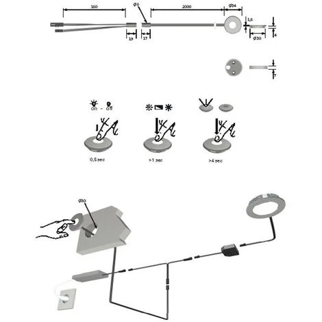 Interrupteur Sensitif Led Touch - Diamètre : 34 Mm - Epaisseur : 7 Mm - Puissance : 36 W - HALEMEIER - Vendu à L'unité 3 Interrupteur Sensitif Led Touch - Diamètre : 34 Mm - Epaisseur : 7 Mm - Puissance : 36 W - HALEMEIER - Vendu à L'unité – Image 3