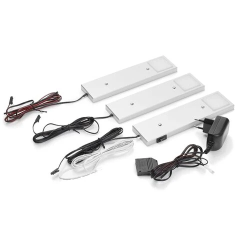 LAMPENWELT LED Lampes Sous Meuble 'Amaryll' Pour Cuisine - Argenté 2 LAMPENWELT LED Lampes Sous Meuble 'Amaryll' Pour Cuisine - Argenté – Image 2