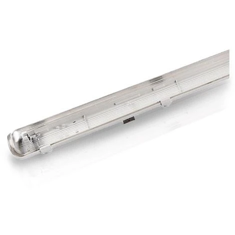 MIIDEX LIGHTING Boitier étanche IP65 Pour 1 Tube T8 LED 600 Mm Sans Ballast Phase-Neutre 1 Côté 1 MIIDEX LIGHTING Boitier étanche IP65 Pour 1 Tube T8 LED 600 Mm Sans Ballast Phase-Neutre 1 Côté