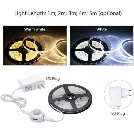 ASUPERMALL Bandes Lampe De Capteur De Mouvement Pir, 12V Dc, 3M 2 ASUPERMALL Bandes Lampe De Capteur De Mouvement Pir, 12V Dc, 3M – Image 2