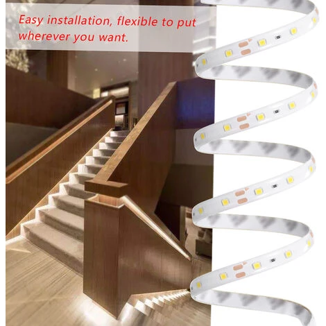 ASUPERMALL Bandes Lampe De Capteur De Mouvement Pir, 12V Dc, 3M 5 ASUPERMALL Bandes Lampe De Capteur De Mouvement Pir, 12V Dc, 3M – Image 5