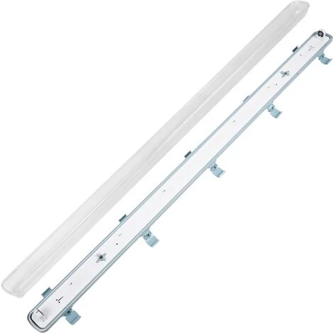 BeMatik - Ecran étanche Pour Tube LED 1 X 1200 Mm Avec Raccordement à Deux Extrémités IP65 T8 G13 2 BeMatik - Ecran étanche Pour Tube LED 1 X 1200 Mm Avec Raccordement à Deux Extrémités IP65 T8 G13 – Image 2