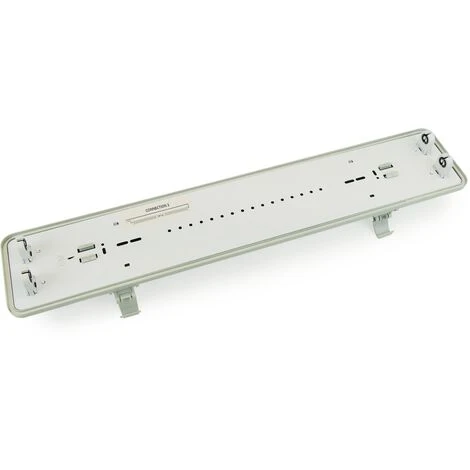 BeMatik - Ecran étanche Pour Tube LED 2 X 600 Mm Avec Raccordement à Deux Extrémités IP65 T8 G13 2 BeMatik - Ecran étanche Pour Tube LED 2 X 600 Mm Avec Raccordement à Deux Extrémités IP65 T8 G13 – Image 2