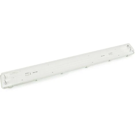 BeMatik - Ecran étanche Pour Tube LED 2 X 1500 Mm Avec Raccordement à Deux Extrémités IP65 T8 G13 1 BeMatik - Ecran étanche Pour Tube LED 2 X 1500 Mm Avec Raccordement à Deux Extrémités IP65 T8 G13