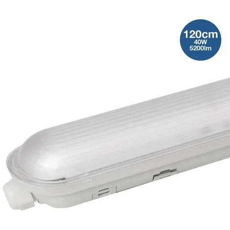 BARCELONA LED Réglette étanche LED Traversante 40W 120cm 5200lm 4000K | Blanc Neutre - Blanc Neutre 1 BARCELONA LED Réglette étanche LED Traversante 40W 120cm 5200lm 4000K | Blanc Neutre - Blanc Neutre