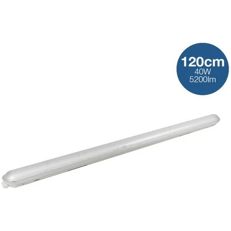 BARCELONA LED Réglette étanche LED Traversante 40W 120cm 5200lm 4000K | Blanc Neutre - Blanc Neutre 3 BARCELONA LED Réglette étanche LED Traversante 40W 120cm 5200lm 4000K | Blanc Neutre - Blanc Neutre – Image 3