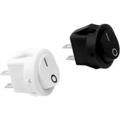 Mini Interrupteur Encastrable 3a - Décor : Noir - ITAR