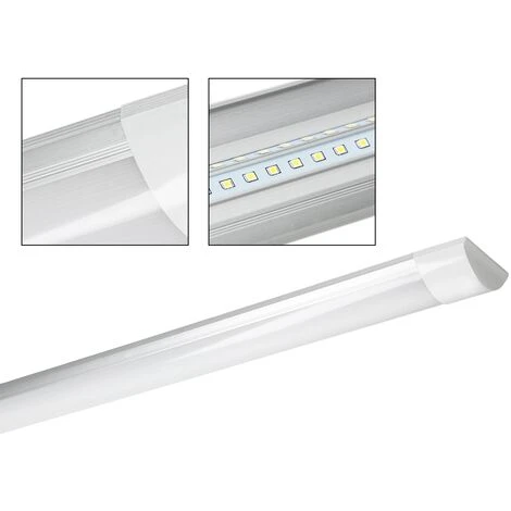 ECD GERMANY LED Batten Tube Plafond 18W 60cm Blanc Froid 1305LM 220-240V En Aluminium 4 ECD GERMANY LED Batten Tube Plafond 18W 60cm Blanc Froid 1305LM 220-240V En Aluminium – Image 4