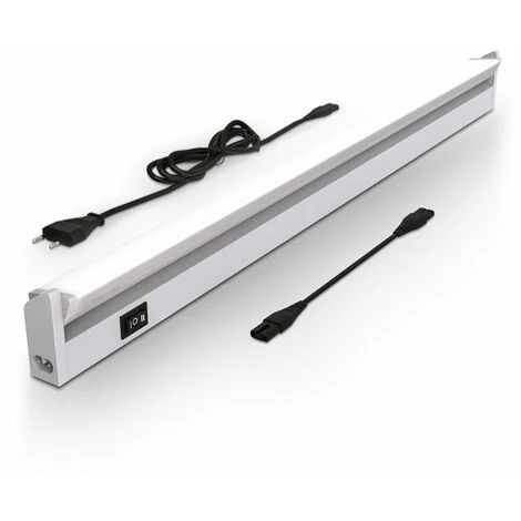 B.K.LICHT Réglette LED Barre Lumineuse Placard Pivotable De 150° Pour Cuisine Atelier Couleur Argent 1 B.K.LICHT Réglette LED Barre Lumineuse Placard Pivotable De 150° Pour Cuisine Atelier Couleur Argent