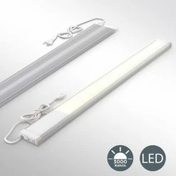 B.K.Licht Réglette LED, Platine LED 10W Intégrée, 1100 Lumen, Longueur 57,5cm, Blanc Chaud 3000K, IP20, éclairage Cuisine Atelier Plan De Travail 7 B.K.Licht Réglette LED, Platine LED 10W Intégrée, 1100 Lumen, Longueur 57,5cm, Blanc Chaud 3000K, IP20, éclairage Cuisine Atelier Plan De Travail -Promos Réglette & réglette LED Boutique 16358911 3