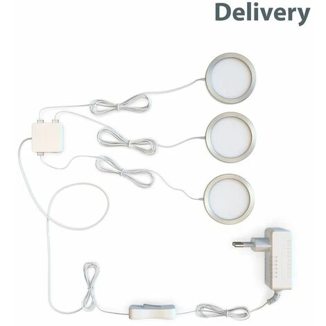 B.K.LICHT 3 Spots LED Vitrine Armoire Placard Cuisine Ultra-plats Spots En Saillie 5 B.K.LICHT 3 Spots LED Vitrine Armoire Placard Cuisine Ultra-plats Spots En Saillie – Image 5