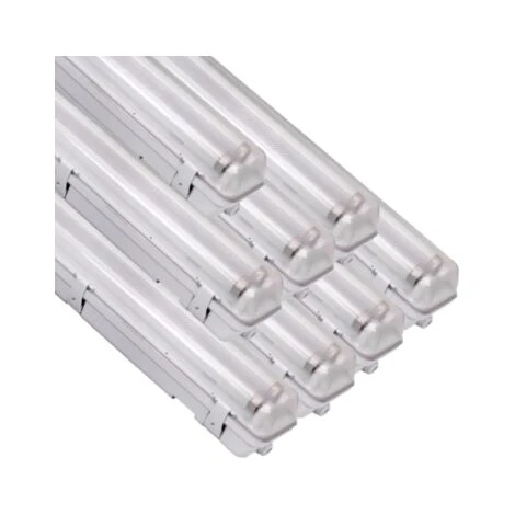 SILAMP Réglette LED étanche Double Pour Tubes LED T8 150cm IP65 (boitier Vide) (pack De 8) 1 SILAMP Réglette LED étanche Double Pour Tubes LED T8 150cm IP65 (boitier Vide) (pack De 8)