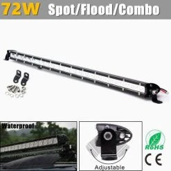 INSMA 25" 72W Led Travail Lampe Lampe Conduite Work Lightlightlight Barre Offroad Suv 4Wd -Promos Réglette & réglette LED Boutique 16984162 4
