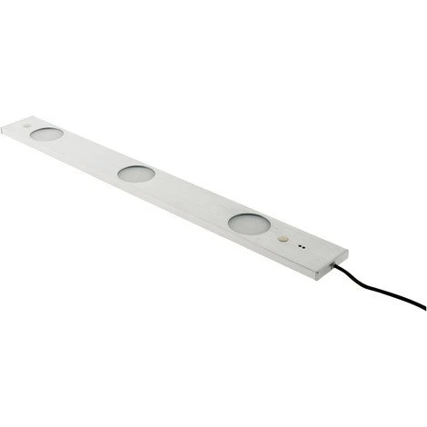 ELEXITY Réglette Plate LED 3x 6,2W - Capteur De Mouvement - 50cm - Inox Brosse 1 ELEXITY Réglette Plate LED 3x 6,2W - Capteur De Mouvement - 50cm - Inox Brosse