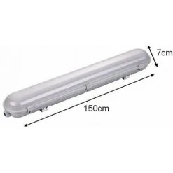 Réglette Lumineuse étanche 150cm 55W IP65 Avec Détecteur - Blanc Neutre 4000K - 5500K - SILAMP - Blanc Neutre 4000K - 5500K 8 Réglette Lumineuse étanche 150cm 55W IP65 Avec Détecteur - Blanc Neutre 4000K - 5500K - SILAMP - Blanc Neutre 4000K - 5500K -Promos Réglette & réglette LED Boutique 18145338 4