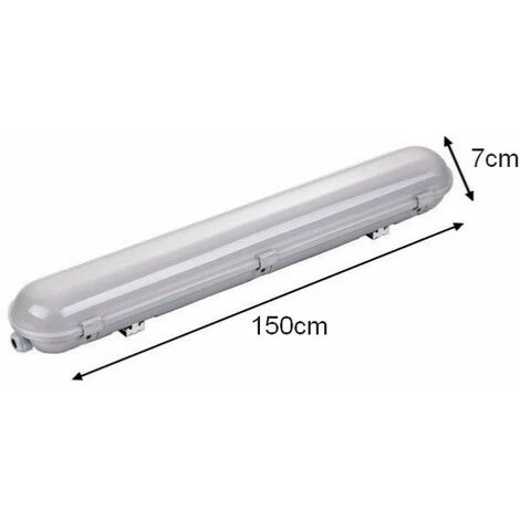 Réglette Lumineuse étanche 150cm 55W IP65 Avec Détecteur - Blanc Neutre 4000K - 5500K - SILAMP - Blanc Neutre 4000K - 5500K 4 Réglette Lumineuse étanche 150cm 55W IP65 Avec Détecteur - Blanc Neutre 4000K - 5500K - SILAMP - Blanc Neutre 4000K - 5500K – Image 4