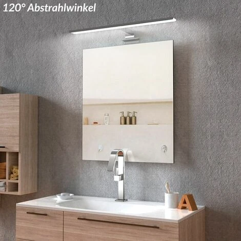 MONZANA Lampe De Miroir à LED 6W Luminaire De Salle De Bain Applique Murale S - XL L 4 MONZANA Lampe De Miroir à LED 6W Luminaire De Salle De Bain Applique Murale S - XL L – Image 4