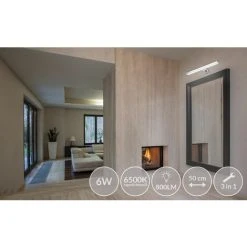 MONZANA Lampe De Miroir à LED 6W Luminaire De Salle De Bain Applique Murale S - XL L 9 MONZANA Lampe De Miroir à LED 6W Luminaire De Salle De Bain Applique Murale S - XL L -Promos Réglette & réglette LED Boutique 18474036 5