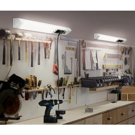 MONZANA Réglette Lumineuse LED Argent Lettelse 10W 5 Crochets Prises De Courant USB Cuisine 5 MONZANA Réglette Lumineuse LED Argent Lettelse 10W 5 Crochets Prises De Courant USB Cuisine – Image 5