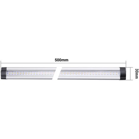 OHM-EASY LED LIGHTING Réglette LED Aluminium 0m50 69 LED SMD Blanc Chaud 2 OHM-EASY LED LIGHTING Réglette LED Aluminium 0m50 69 LED SMD Blanc Chaud – Image 2