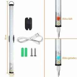 MONZANA Lampe LED Pivotable 180° Miroir Réglette Lumineuse Intérieur Câble USB 100 Lm -Promos Réglette & réglette LED Boutique 18986911 5