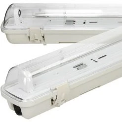 ECD GERMANY Applique Murale Luminaire LED Ampoule Etanché Humidité électrique Cave Tube120cm