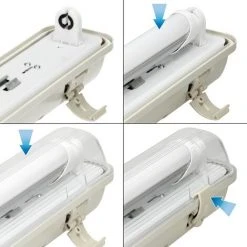 ECD GERMANY Applique Murale Luminaire LED Ampoule Etanché Humidité électrique Cave Tube120cm 8 ECD GERMANY Applique Murale Luminaire LED Ampoule Etanché Humidité électrique Cave Tube120cm -Promos Réglette & réglette LED Boutique 19168870 4