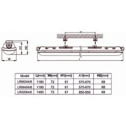 LUTECE-ARC Réglette LED étanche 1500mm 55W 6600 LM 4000K IP65 - Interconnectable - Garantie 5 Ans 7 LUTECE-ARC Réglette LED étanche 1500mm 55W 6600 LM 4000K IP65 - Interconnectable - Garantie 5 Ans -Promos Réglette & réglette LED Boutique 19322805 4