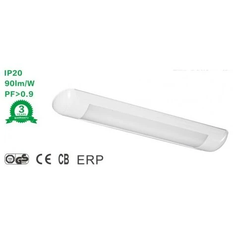 BARCELONA LED Réglette LED 120 CM 32W 2800lm IP20 | Blanc Chaud - Blanc Chaud 2 BARCELONA LED Réglette LED 120 CM 32W 2800lm IP20 | Blanc Chaud - Blanc Chaud – Image 2