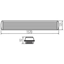KANLUX Support étanche IP65 Pour 2 Tubes T8 Longueur 1570mm Gris 7 KANLUX Support étanche IP65 Pour 2 Tubes T8 Longueur 1570mm Gris -Promos Réglette & réglette LED Boutique 19899476 4