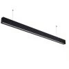 OPTONICA Réglette LED Fine Noire Suspendue 50W UGR19 Linkable 1200mm Blanc Naturel 4000K