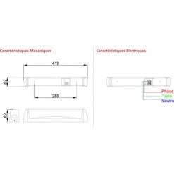 Applique Linote Xeriane Inter Avec Prise RESISTEX 5 Applique Linote Xeriane Inter Avec Prise RESISTEX -Promos Réglette & réglette LED Boutique 2200866 3