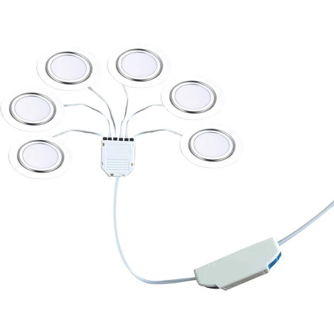 ASUPERMALL Led Sous Cabinet Lampe Puck Lumiere Armoires De Cuisine Meubles Lumieres Led Decoration Vestibule Lampes De Nuit, Argent, 6Pcs 1 ASUPERMALL Led Sous Cabinet Lampe Puck Lumiere Armoires De Cuisine Meubles Lumieres Led Decoration Vestibule Lampes De Nuit, Argent, 6Pcs