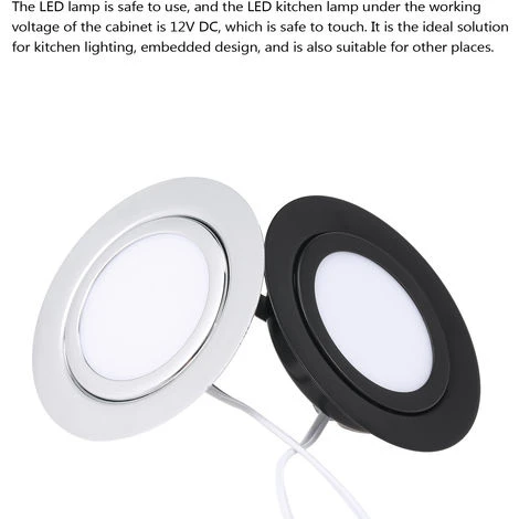 ASUPERMALL Led Sous Cabinet Lampe Puck Lumiere Armoires De Cuisine Meubles Lumieres Led Decoration Vestibule Lampes De Nuit, Argent, 6Pcs 4 ASUPERMALL Led Sous Cabinet Lampe Puck Lumiere Armoires De Cuisine Meubles Lumieres Led Decoration Vestibule Lampes De Nuit, Argent, 6Pcs – Image 4