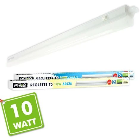 ARUM LIGHTING Réglette Avec Tube LED Intégré T5 10W 60 Cm | Température De Couleur: Blanc Froid 6000K 2 ARUM LIGHTING Réglette Avec Tube LED Intégré T5 10W 60 Cm | Température De Couleur: Blanc Froid 6000K – Image 2