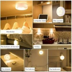 LANGRAY Lampe De Placard Lampe Placard LED Télécommande Dimmable Lampe De La Cuisine Cabinet Lumière Applique Murale Par Batterie ( 6 Pack) 7 LANGRAY Lampe De Placard Lampe Placard LED Télécommande Dimmable Lampe De La Cuisine Cabinet Lumière Applique Murale Par Batterie ( 6 Pack) -Promos Réglette & réglette LED Boutique 23424469 3