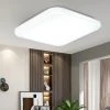 MANTA Plafonniers LED Panneau Bas Carré Cuisine Salle De Bains Applique Murale 24W 27x27cm